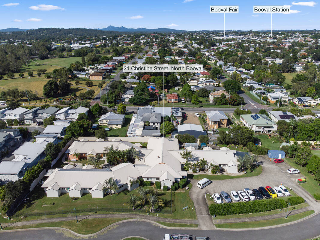 Aerial view of Christine Court Assisted Living