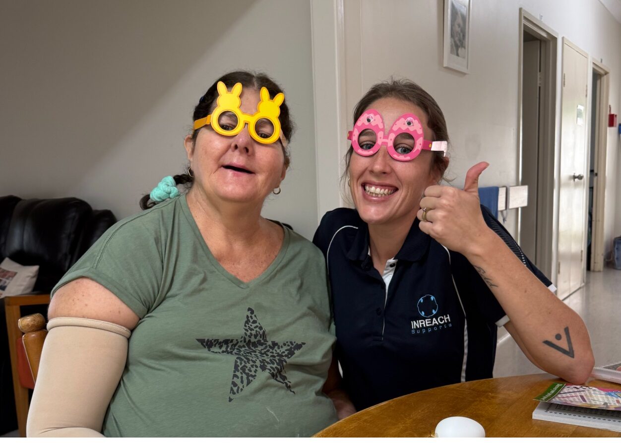 INREACH Supports team member with a participant