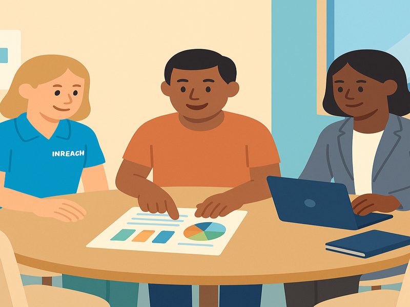 Support coordinator meeting with INREACH staff and participant